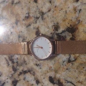 watch gold tone adjustable band